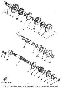YZ80F1 Трансмиссия