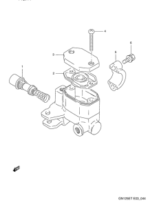 GN125 Передний тормозной цилиндр
