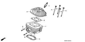 SK50M Cylinder / cylinder head