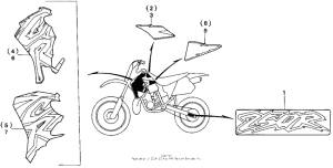 CR250R Наклейки