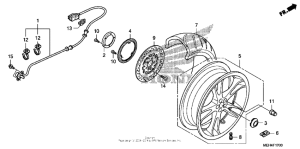 NSA700 Переднее колесо