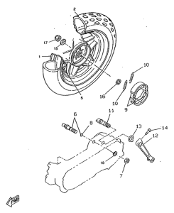 CW50RSX Переднее колесо