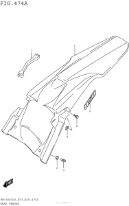 RM-Z450 Задний бампер