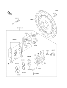 EJ650 Передний тормоз