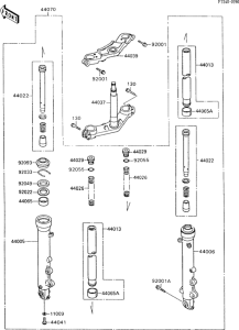 ZX600 Передняя вилка