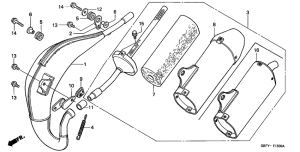 CR80R Глушитель