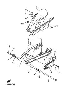FZ6SW FZS6W Задний рычаг и подвеска