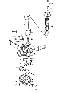 TS125 Carburetor assy