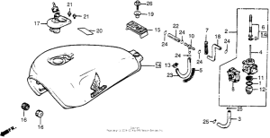 VT500C Vt500c fuel tank