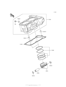 EX300 Цилиндр и поршни