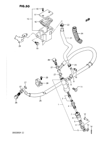 DR650 Задний тормозной цилиндр