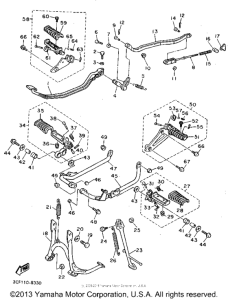 XV750G Подножки