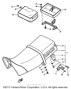 XT600NC (CA ED.) Сиденье