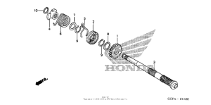 CRF70F Кик стартер