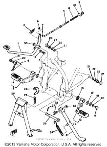 SR250TH Подножки