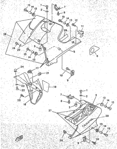 TZR50 Обтекатель 2