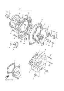 XJR1300SP Крышка картера двигателя