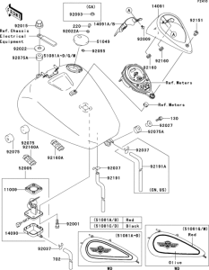 VN1500 Fuel tank(1 / 3)(vn1500-n1 / n2)