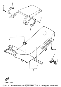 XT600EAC Сиденье