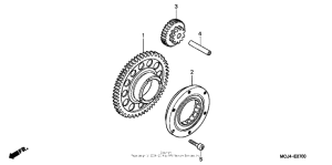 CBR900RE Муфта стартера