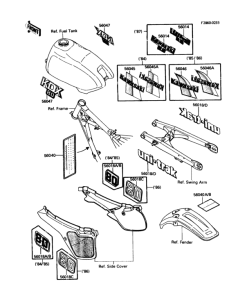 KDX80 Лейбл предостережения