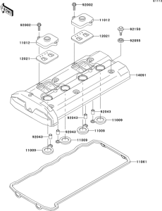 ZR1200 Крышка головки цилиндров