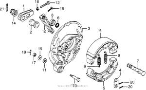 CB750 Задний тормоз