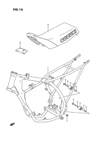RM80 Frame - seat