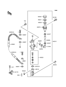 KX125 Задний торм цилиндр