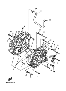 XVS250 クランクケ-ス