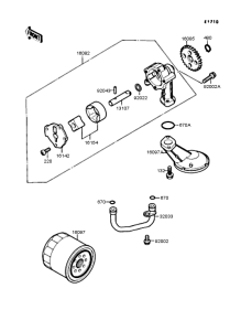 EX400 Масляный насос и фильтр