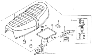 CB200T Сиденье