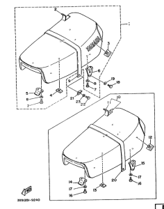 DT125MX Сиденье