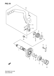 RM-Z450 Ножной стартер