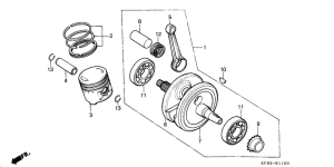 XL185 Crankshaft / piston