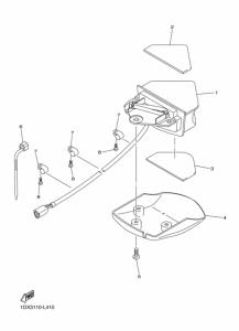 WR450F Taillight unit ass`y
