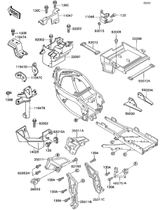 ZX750 Кронштейн