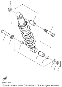XT600EG Задняя подвеска