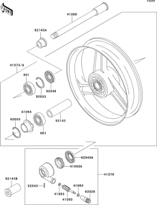 ZX1100 Переднее колесо
