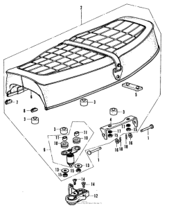 CB350 Сиденье