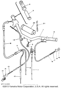 PW50E Руль -тросы