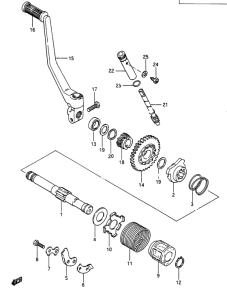RG250 Ножной стартер