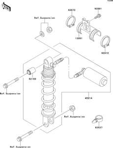 ZX400 Амортизатор