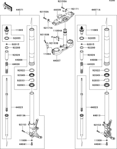 ZG1400 Передняя вилка