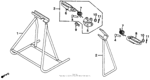CR125R Stand + step 80