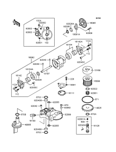 ZR1100 Масляный насос и фильтр
