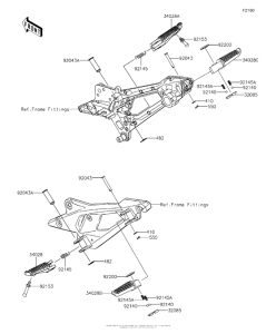 ZR800 Подножки