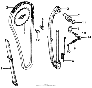XL75 Cam chain + tensioner