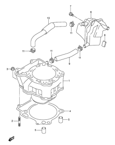 DR-Z400 Цилиндр