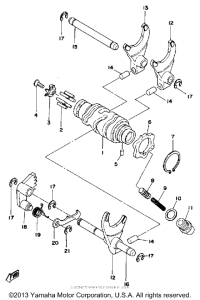 XT500F Переключение скоростей